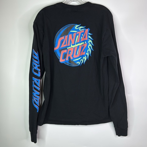Santa Cruz Skateboards Other - Santa Cruz Black Long Sleeve Crewneck Sweatshirt Large